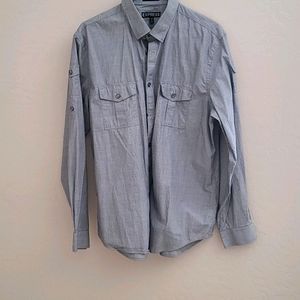 Men's Classic Solid Stretch Cotton 1Mx Dress Shirt